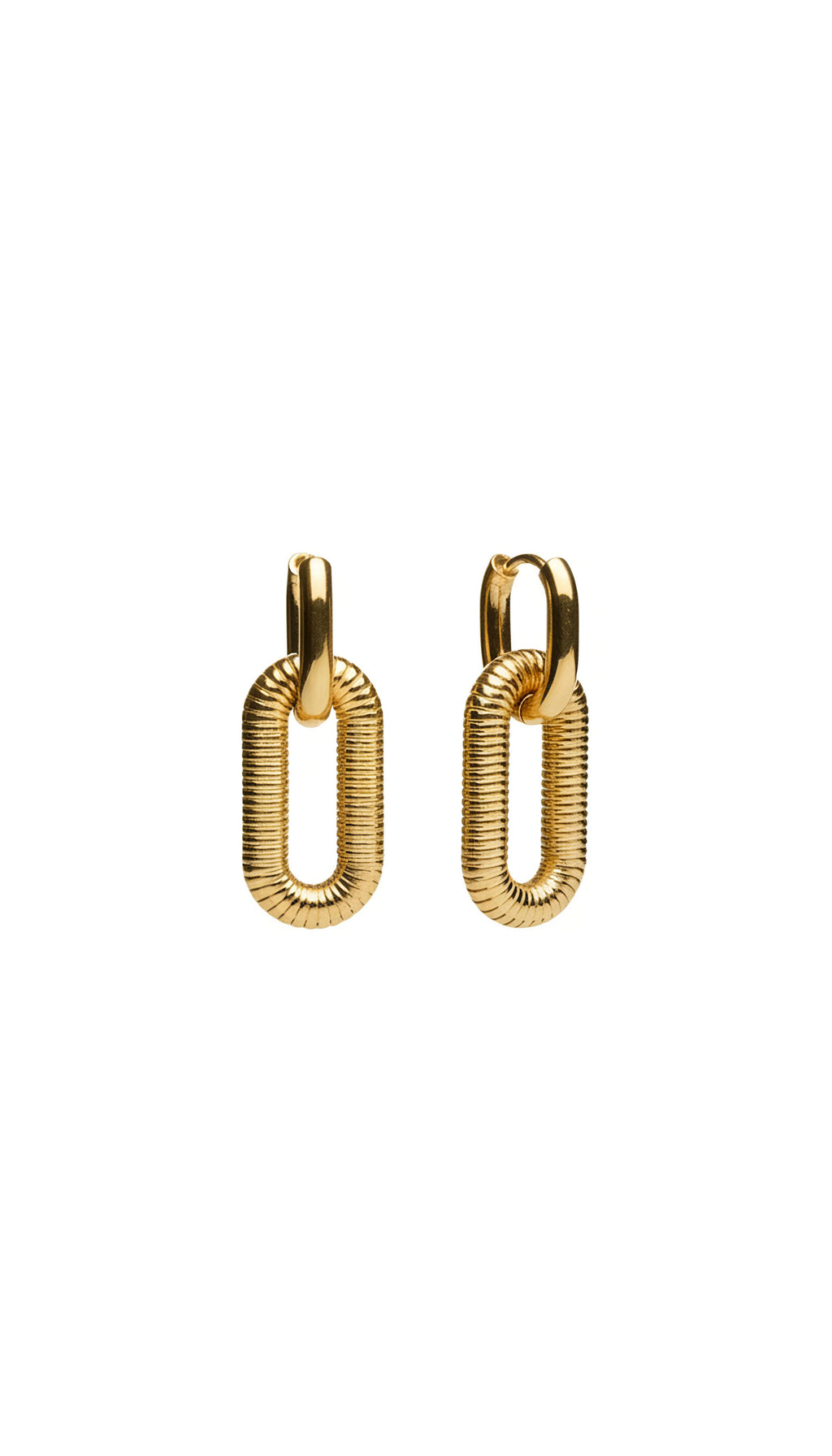 INTERLINK EARRING GOLD
